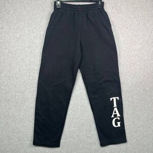 Sport Tek Sweatpants Boys Large Youth Black Jogger 28x28 Athletic Pull-On‎ Sport